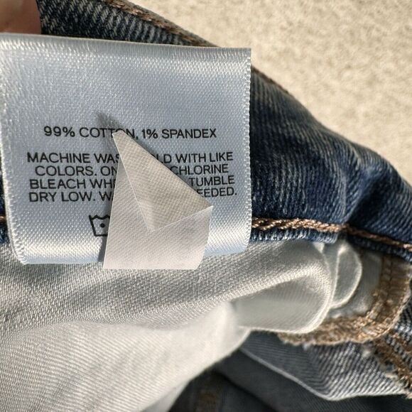 Express Jeans NWT Size‎ 16 Relaxed Tapered Mid Rise Straight Ankle Light Denim - Picture 15 of 15